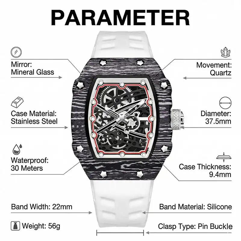 RM-M07 Texture carbonio — detail 6